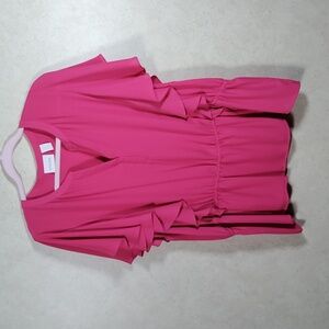 04199 Chico's pink knit butterfly sleeve blouse 3 XL